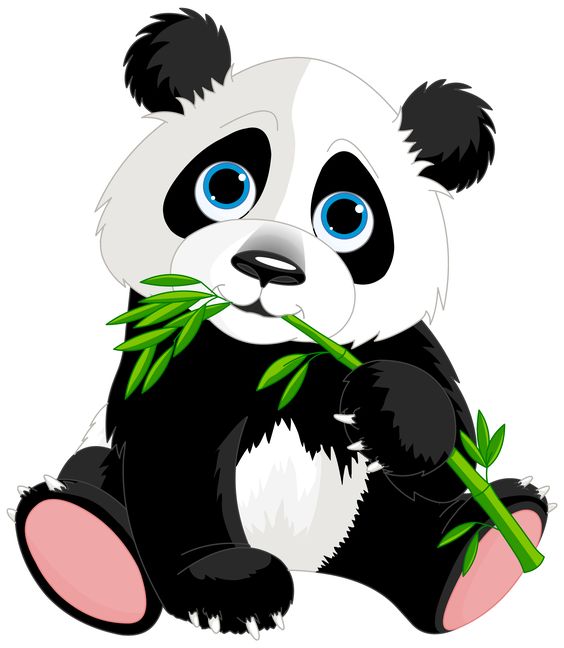 Tierno dibujo de osito panda